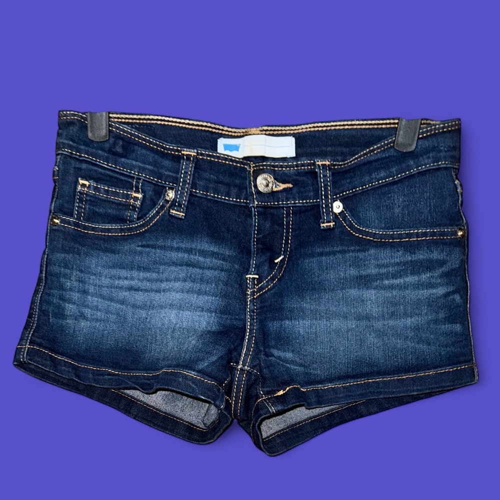 EUC Levi's Dark Blue Jean Shorts